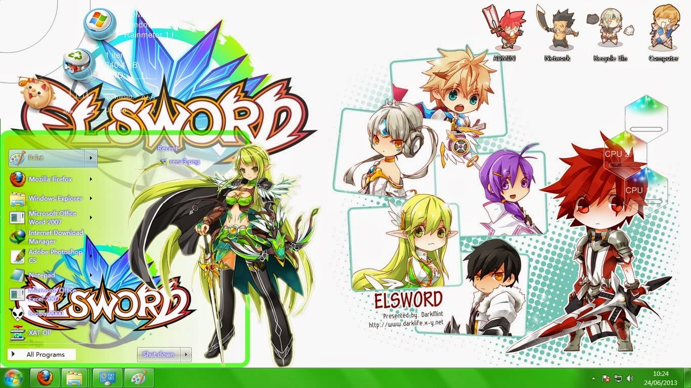 【win7主题】艾尔之光~森林的颜色~