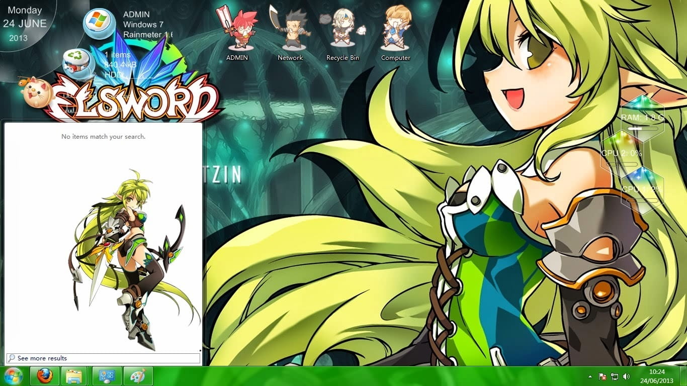 【win7主题】艾尔之光~森林的颜色~