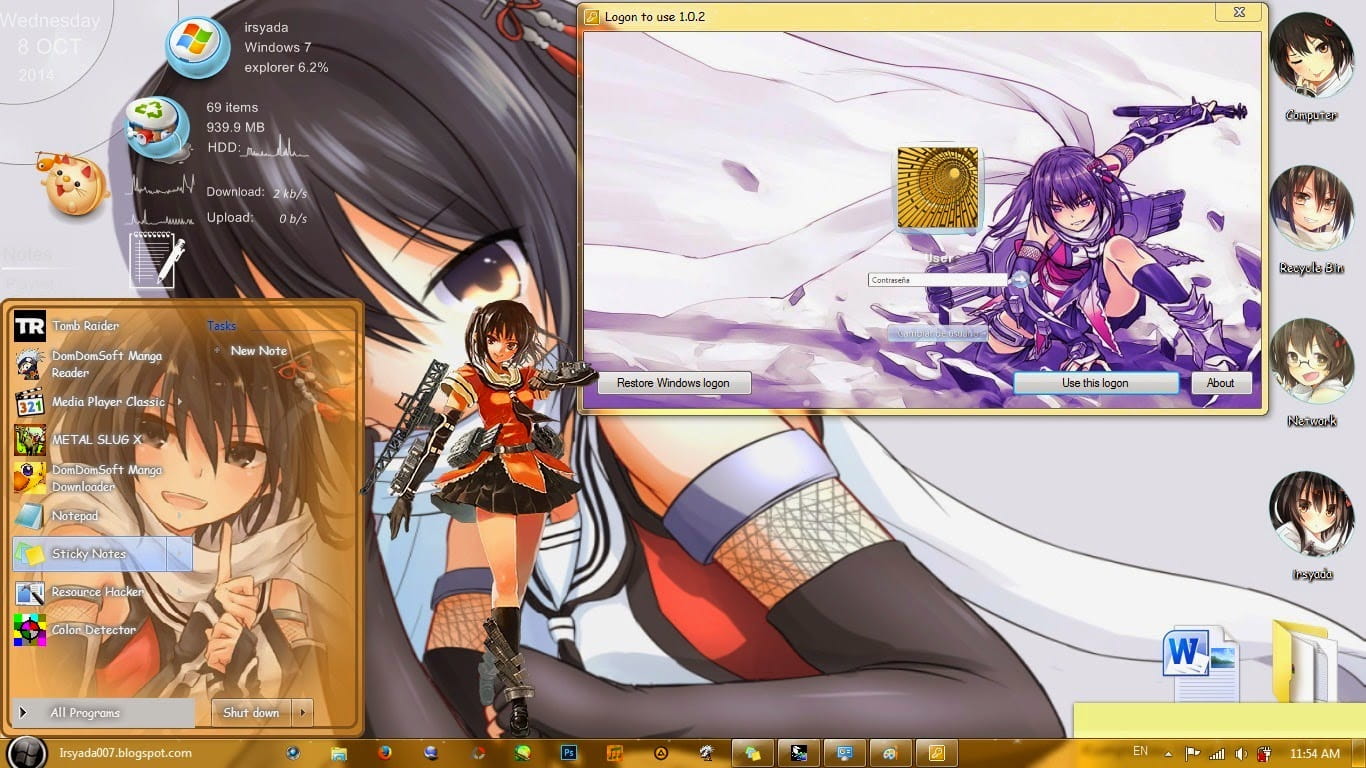 【win7主题】舰娘collection 笨蛋忍者川内