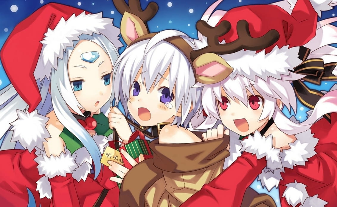 【win7主题】圣诞贺礼！~萌妹纸变身圣诞老人福利