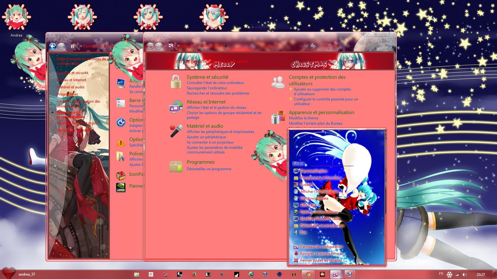 【win7主题】初音~mikuの圣诞ver.