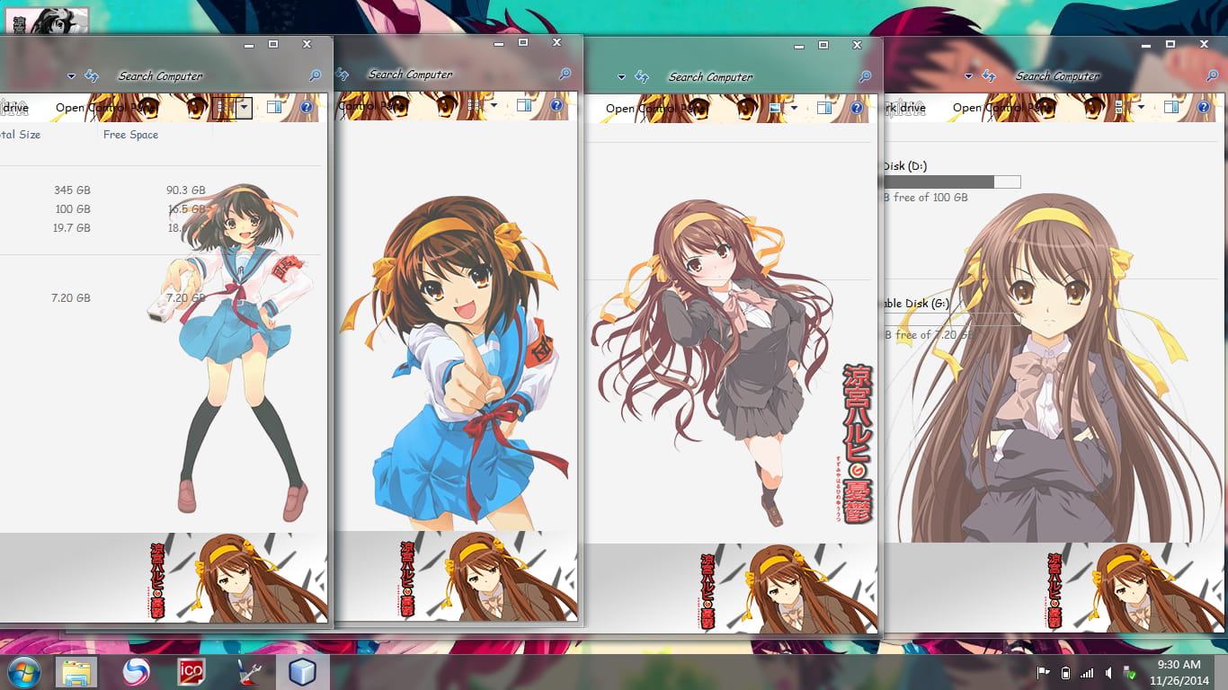 【win7主题】SOS团凉宫春日 团长ver.