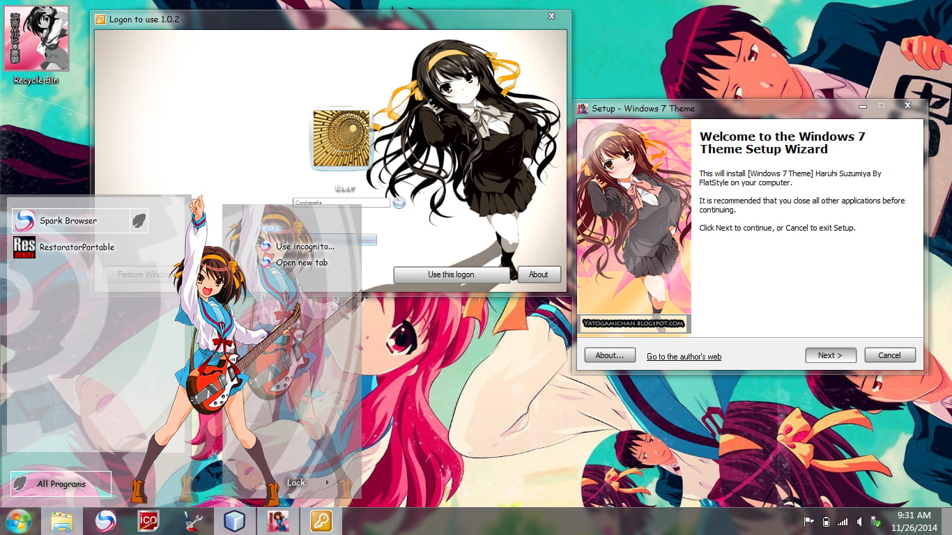 【win7主题】SOS团凉宫春日 团长ver.