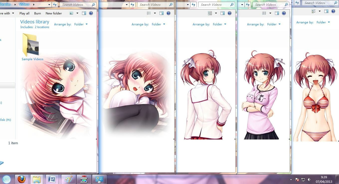 【win7主题】大图书馆的牧羊人 超活泼美少女小太