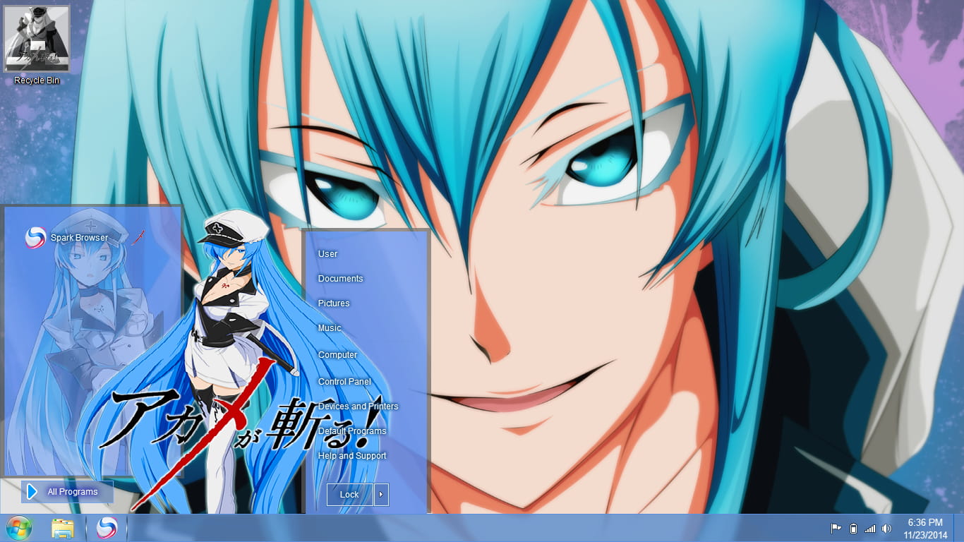 【win7主题】斩！赤红之瞳 艾斯德斯 win7主题第二