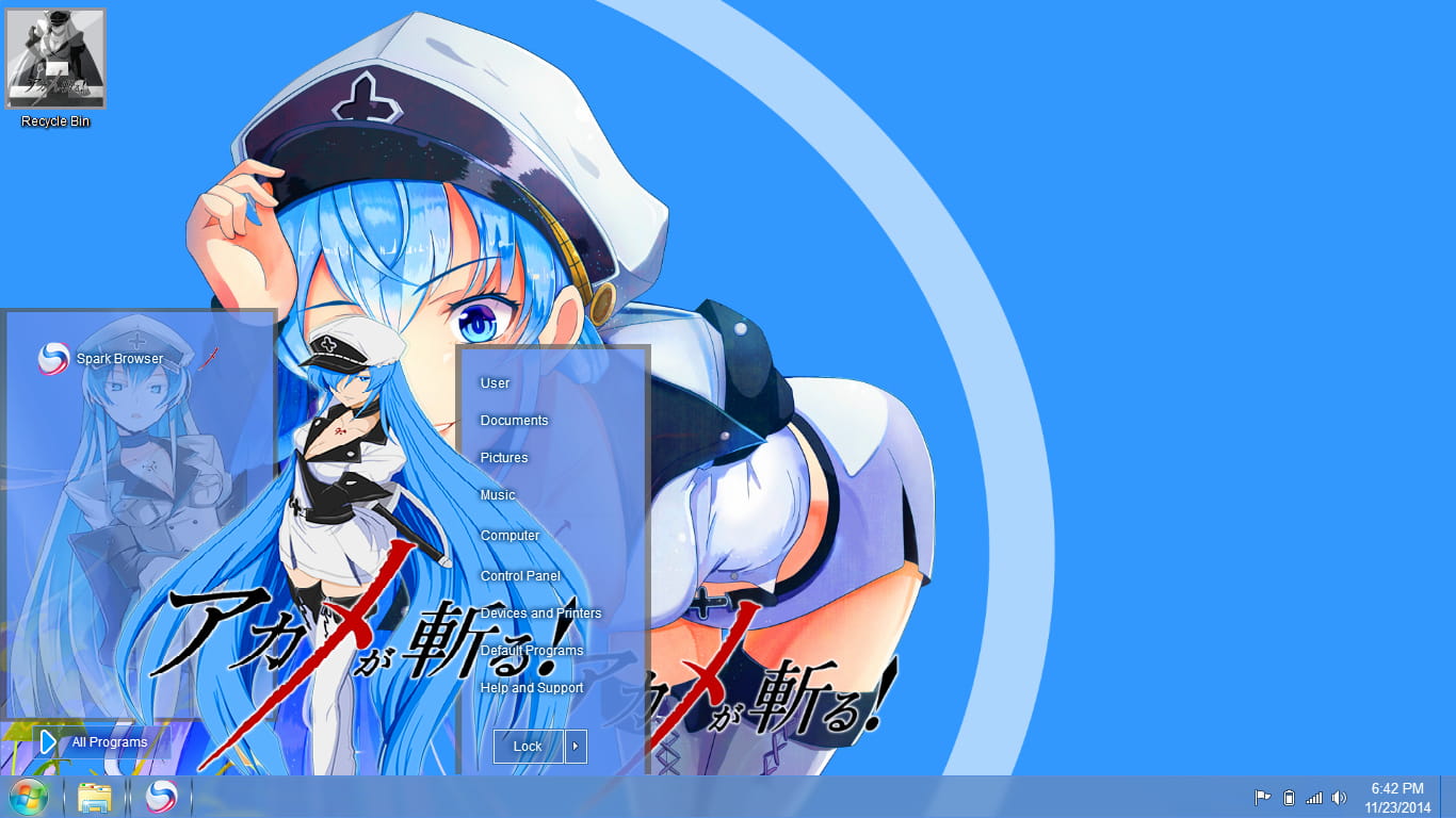 【win7主题】斩！赤红之瞳 艾斯德斯 win7主题第二