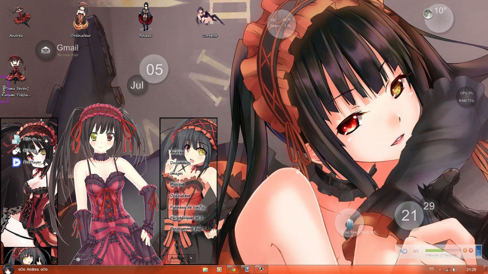 【win7主题】约会大作战 时崎狂三