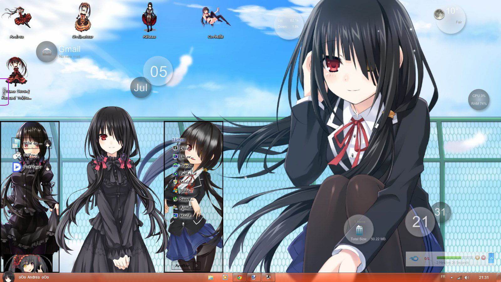 【win7主题】约会大作战 时崎狂三