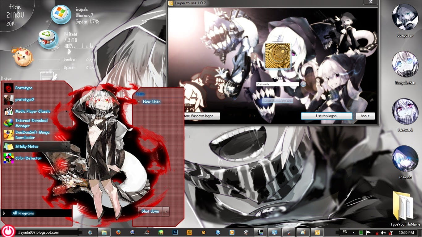 【win7主题】舰娘 敌舰来袭 战舰レ级