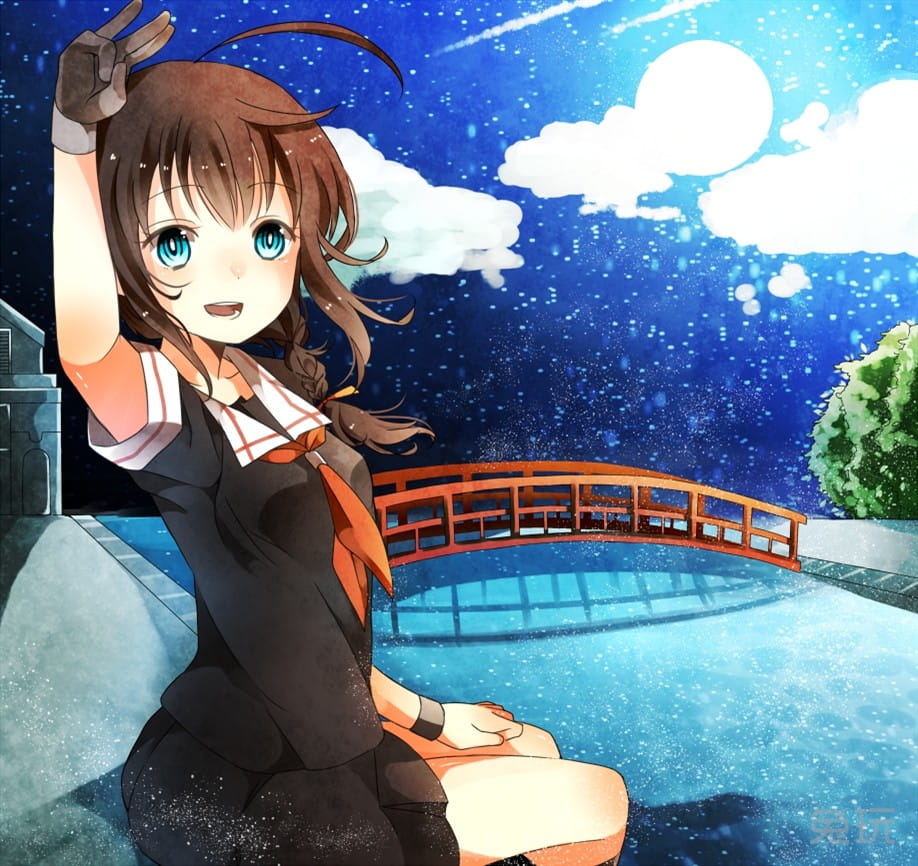 【win7主题】舰娘 麻花辫仆娘时雨