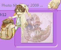 【win7主题】暖色调画师 “水溜鸟”^^ 紫色调插画