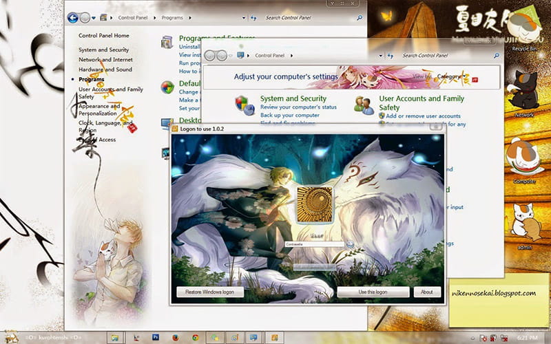 【win7主题】夏目友人帐 win7主题