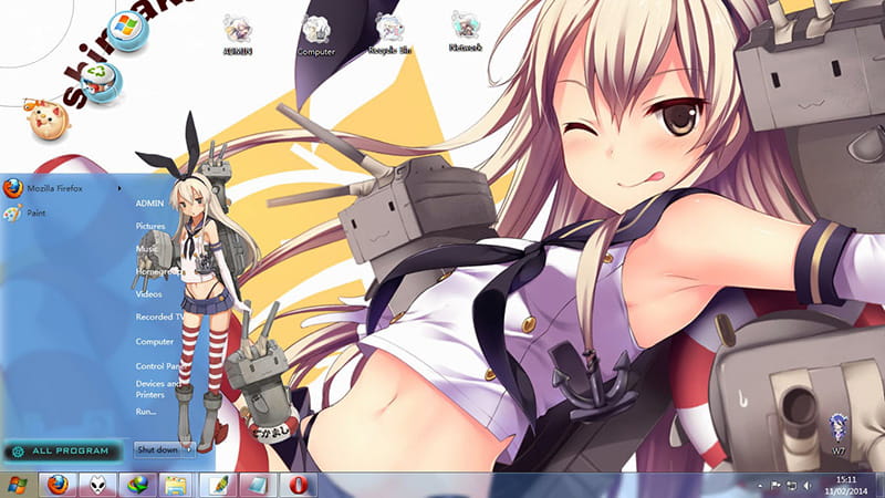 【win7主题】舰队collection 机敏傲娇娘岛风