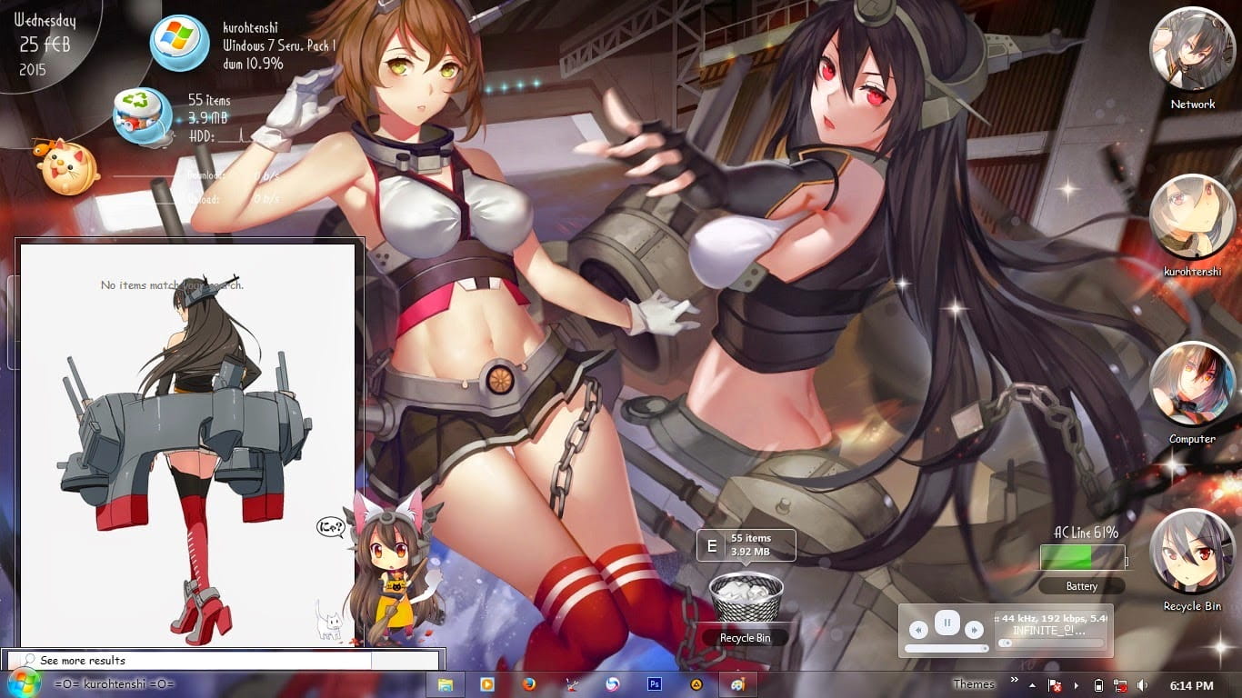 【win7主题】舰队collection 长门（支持win8）