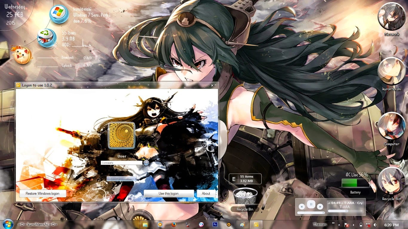 【win7主题】舰队collection 长门（支持win8）