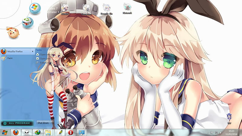 【win7主题】舰队collection 机敏傲娇娘岛风