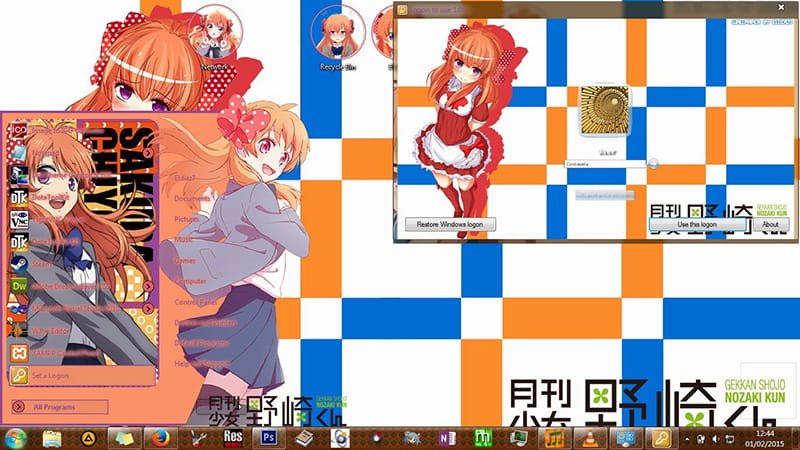 【win7主题】月刊少女野崎君 呆萌助手佐仓千代