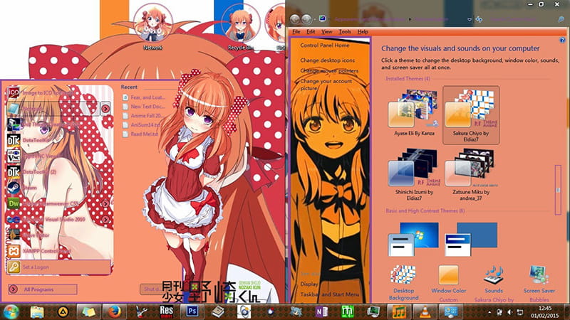 【win7主题】月刊少女野崎君 呆萌助手佐仓千代