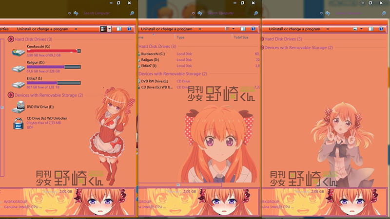 【win7主题】月刊少女野崎君 呆萌助手佐仓千代