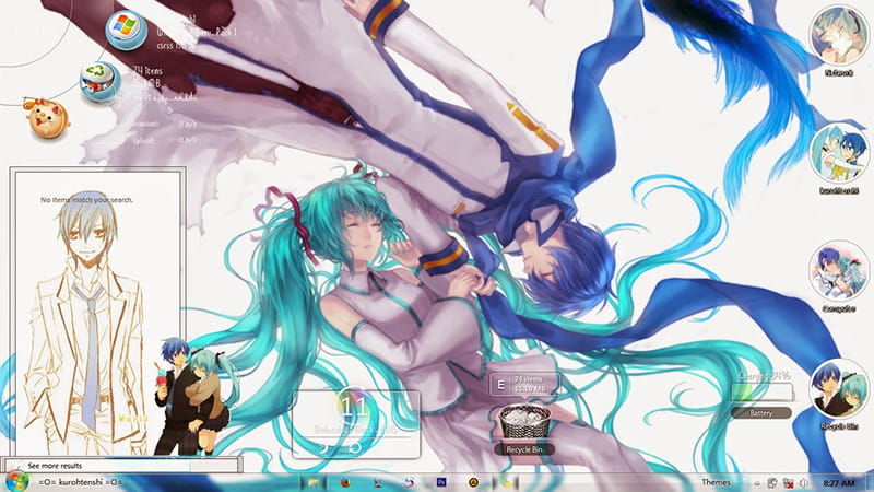 【win7主题】V家主题 大哥&米库 群众喜闻乐见西皮