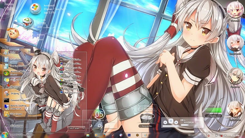 【win7主题】天津风 舰队collection