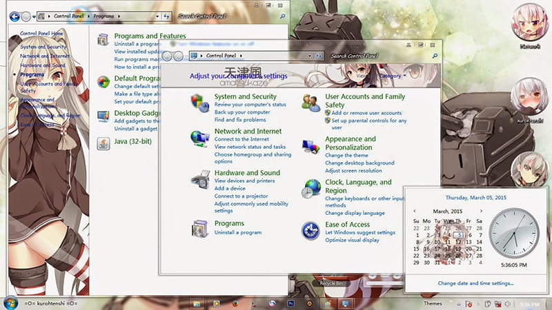 【win7主题】天津风 舰队collection