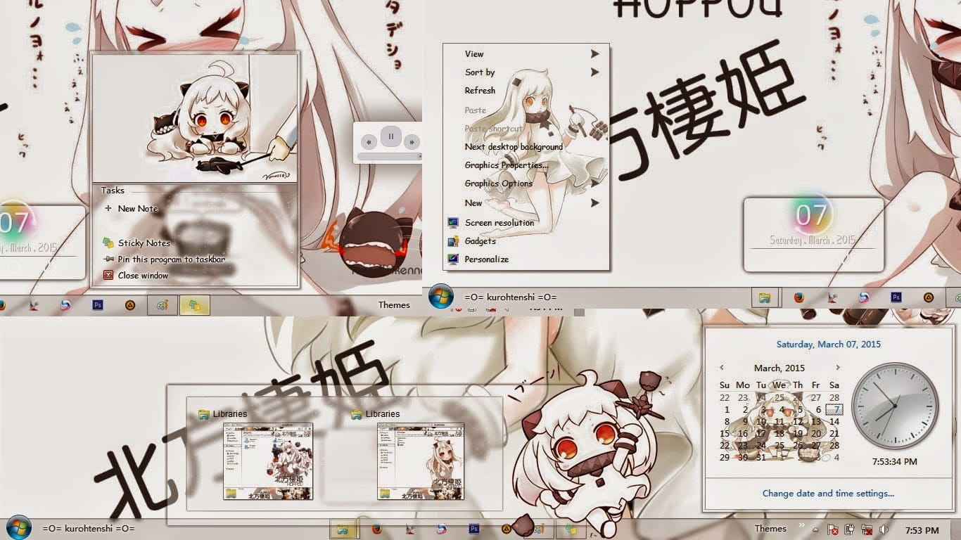 【win7主题】小北 北方栖姬 你们又要引发战争了