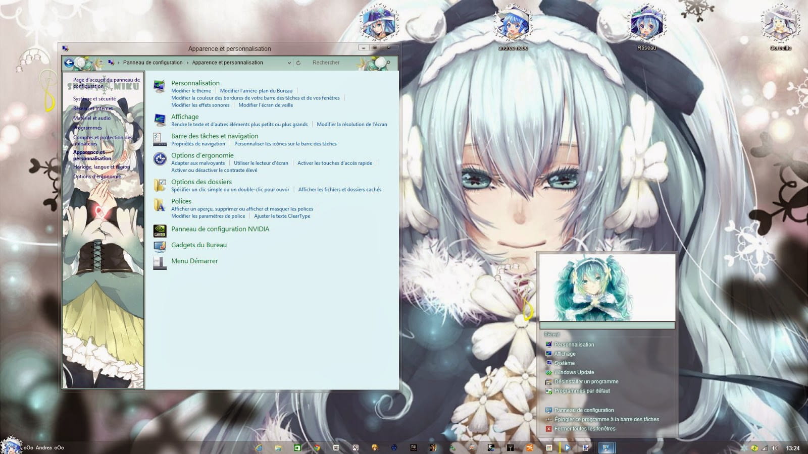 【win7/8/8.1主题】雪初音~Snow Miku win7主题win8/8.1主