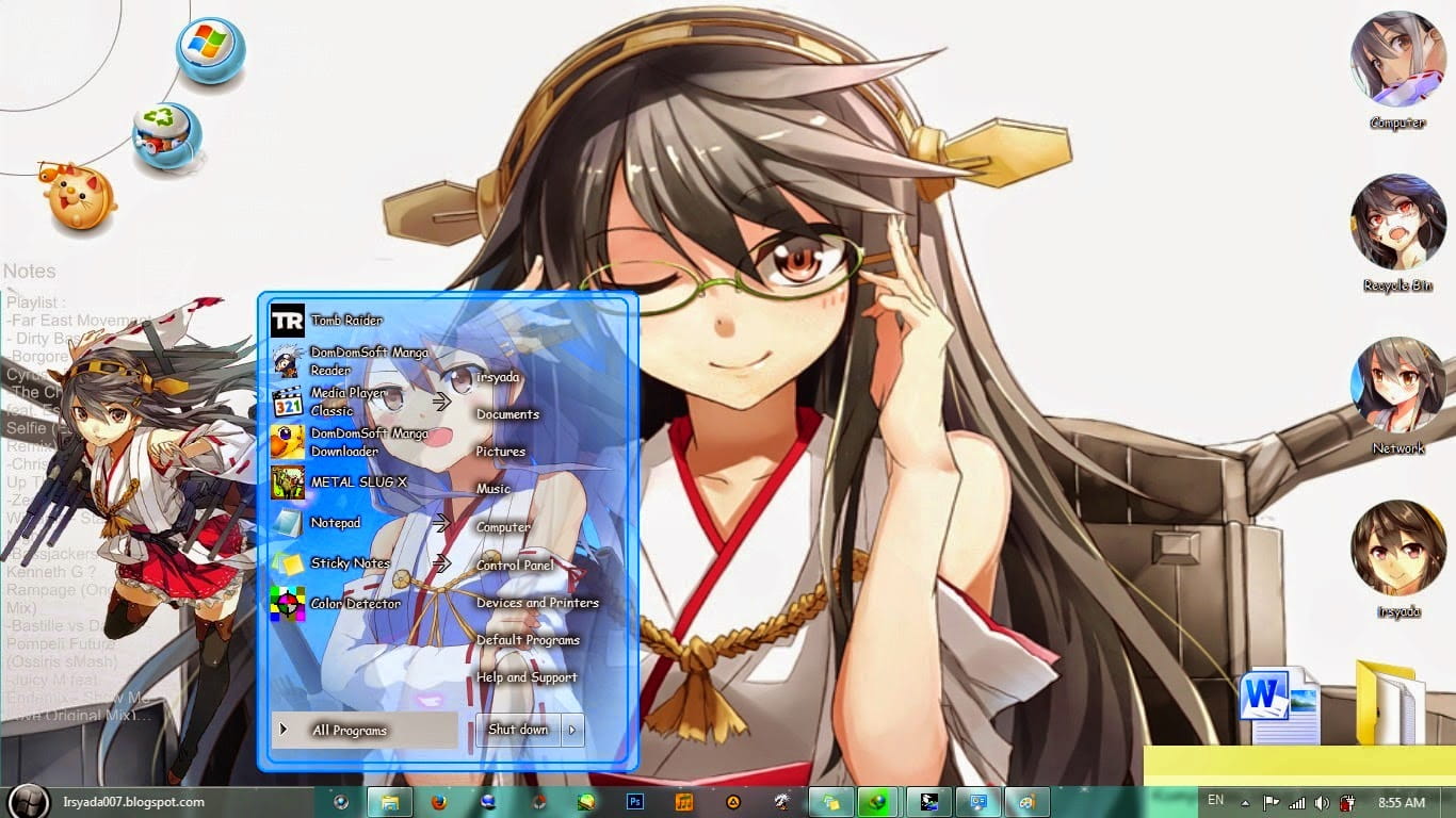 【win7主题】舰队collection 榛名小天使