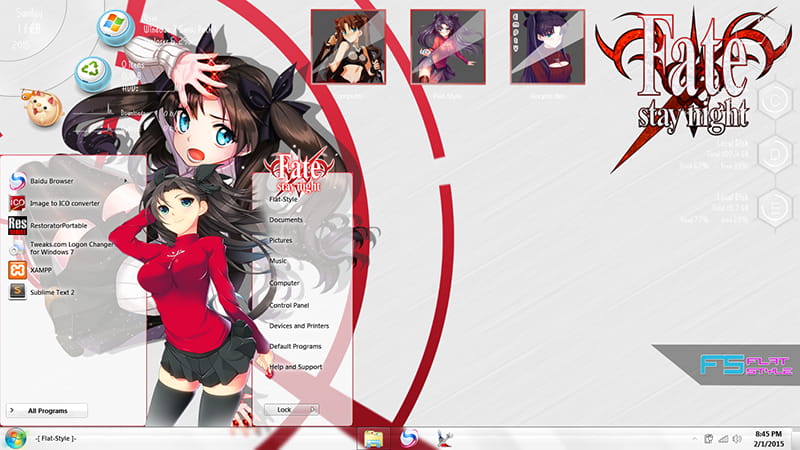 【win7主题】Fate/Stay Night 傲娇大小姐远坂凛