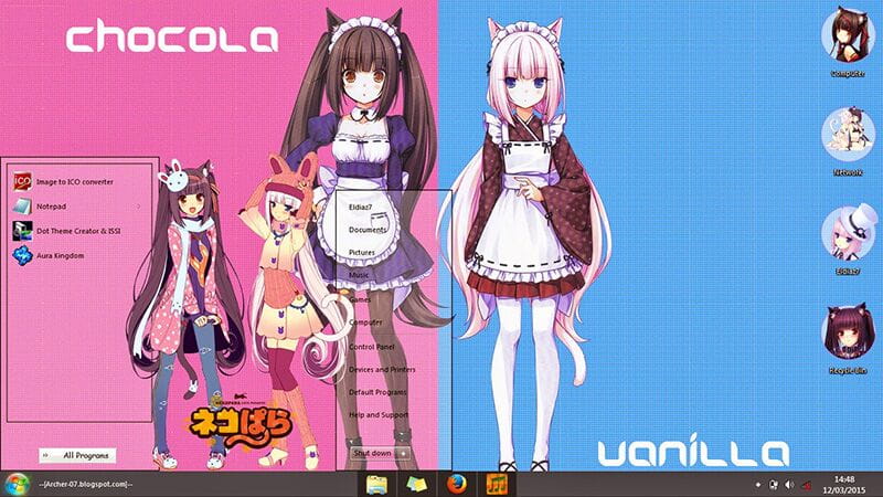【win7主题】Neko Paradise 猫娘主题wwww