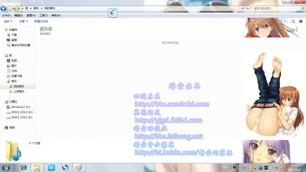 【win7主题】Tony大神XE插图电脑主题 福利 萌娘资