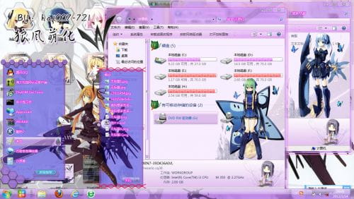 【win7主题】画师poco之电锯娘chain saw萌娘资源