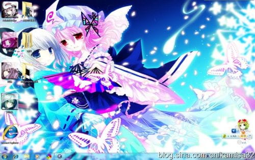 【win7主题】萌娘资源 东方project 多人物向