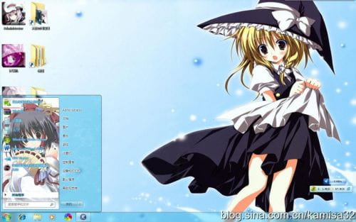 【win7主题】萌娘资源 东方project 多人物向