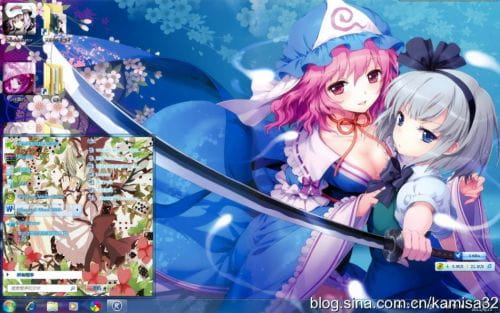 【win7主题】萌娘资源 东方project 多人物向