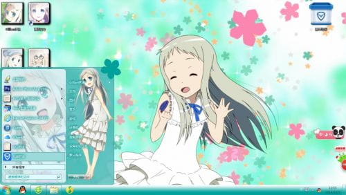 【win7主题】未闻花名 面码 青色的夏天