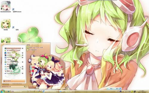 【win7主题】v家 gumi 如花美眷 萌娘资源