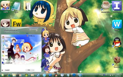 【win7主题】花丸幼稚园萌娘资源分享 幼女萌~卖