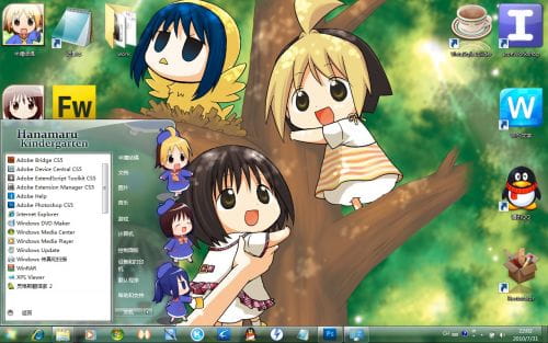 【win7主题】花丸幼稚园萌娘资源分享 幼女萌~卖