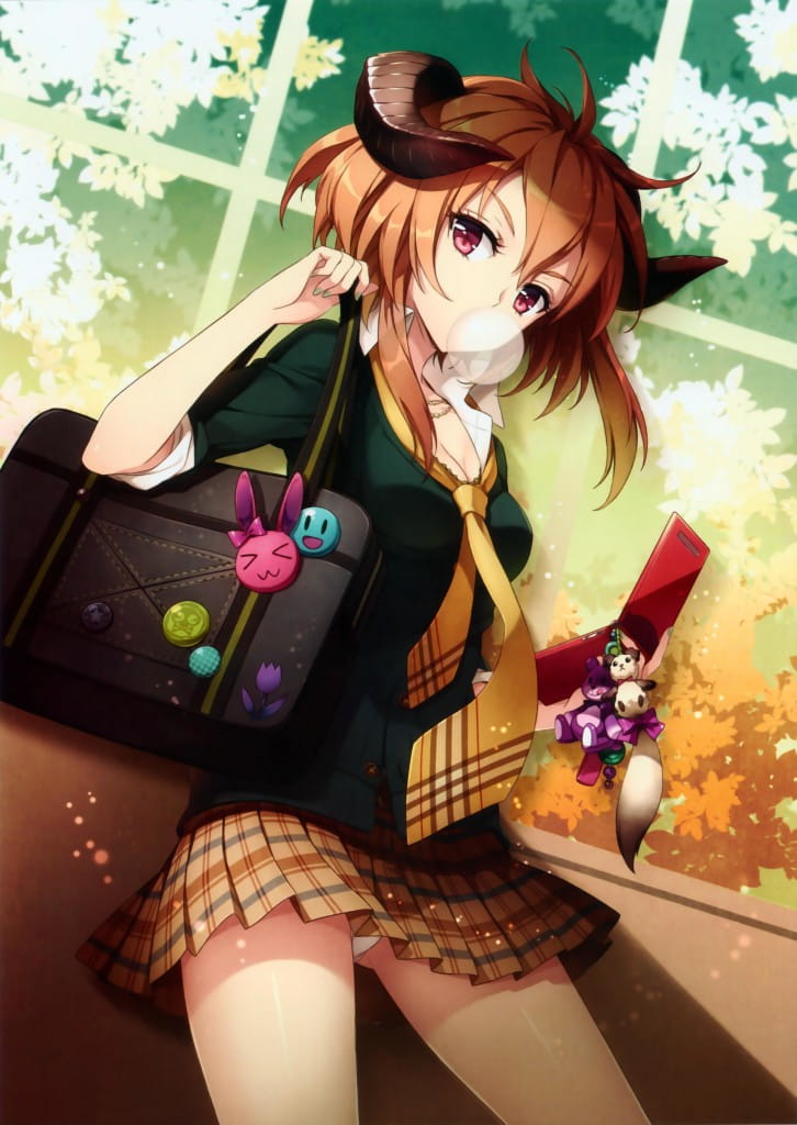 手机壁纸悠闲的泡泡糖妹纸